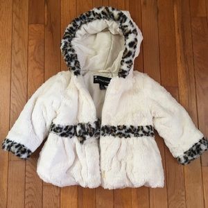 Rothschild Little Girls' Teddy Plush Jacket